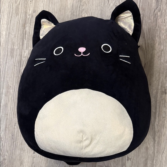 Squishmallows Autumn Gold Glitter Belly and Ears *Rare* Cat Plush 16”